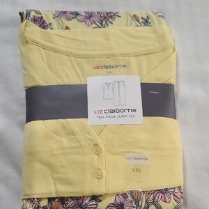 Liz Claiborne Yellow Floral Sleep Set